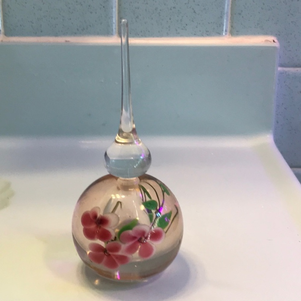 The Glass Eye Studio, Art Glass perfume bottle signed 1986 2/41